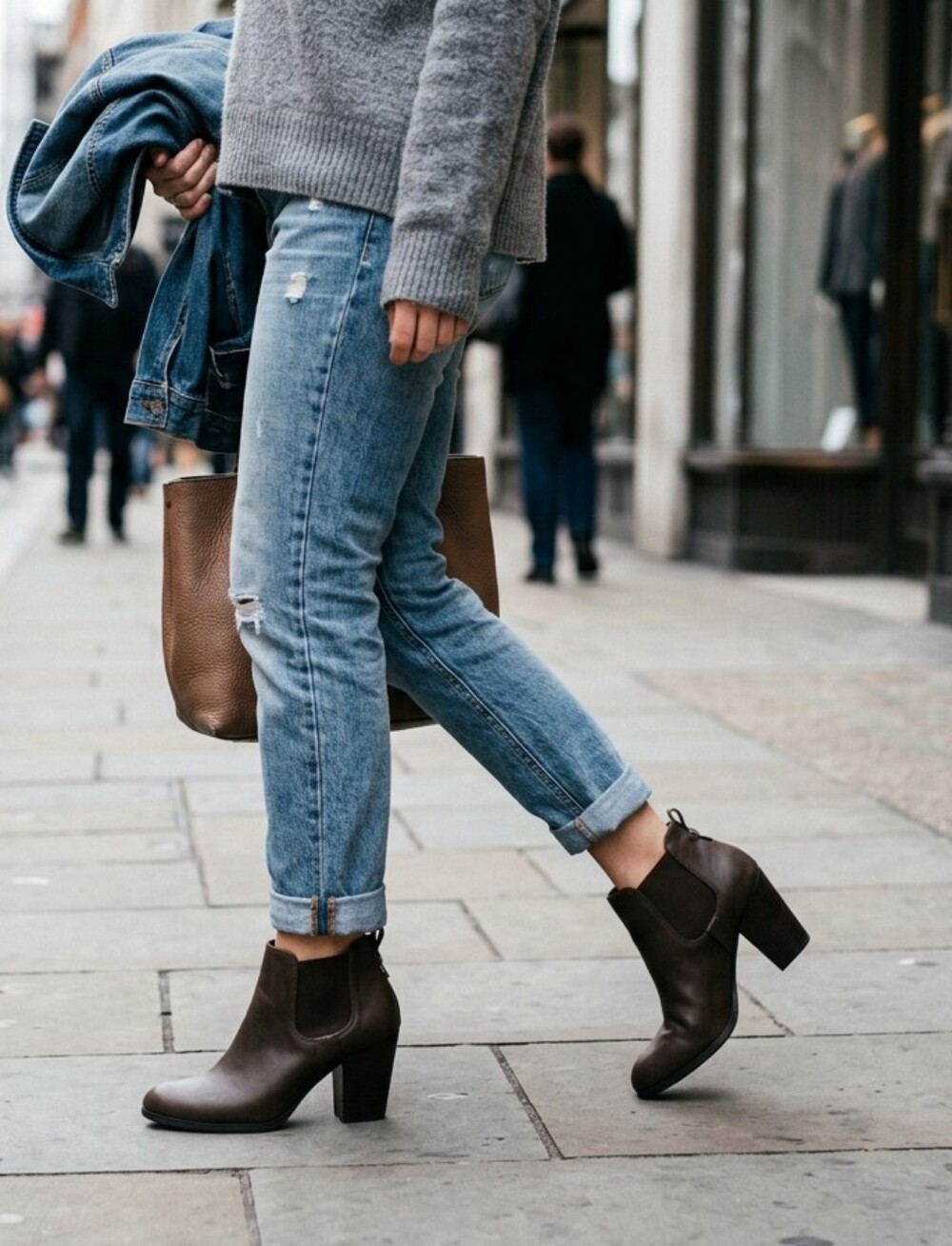 Carlos by Carlos Santana Ankle Brown High Heel Boots Women's Size 11